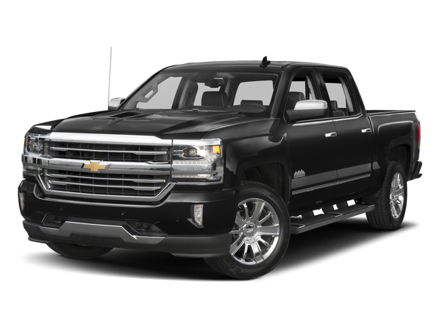 2018 Chevrolet Silverado 1500 High Country in Black — front three-quarter view