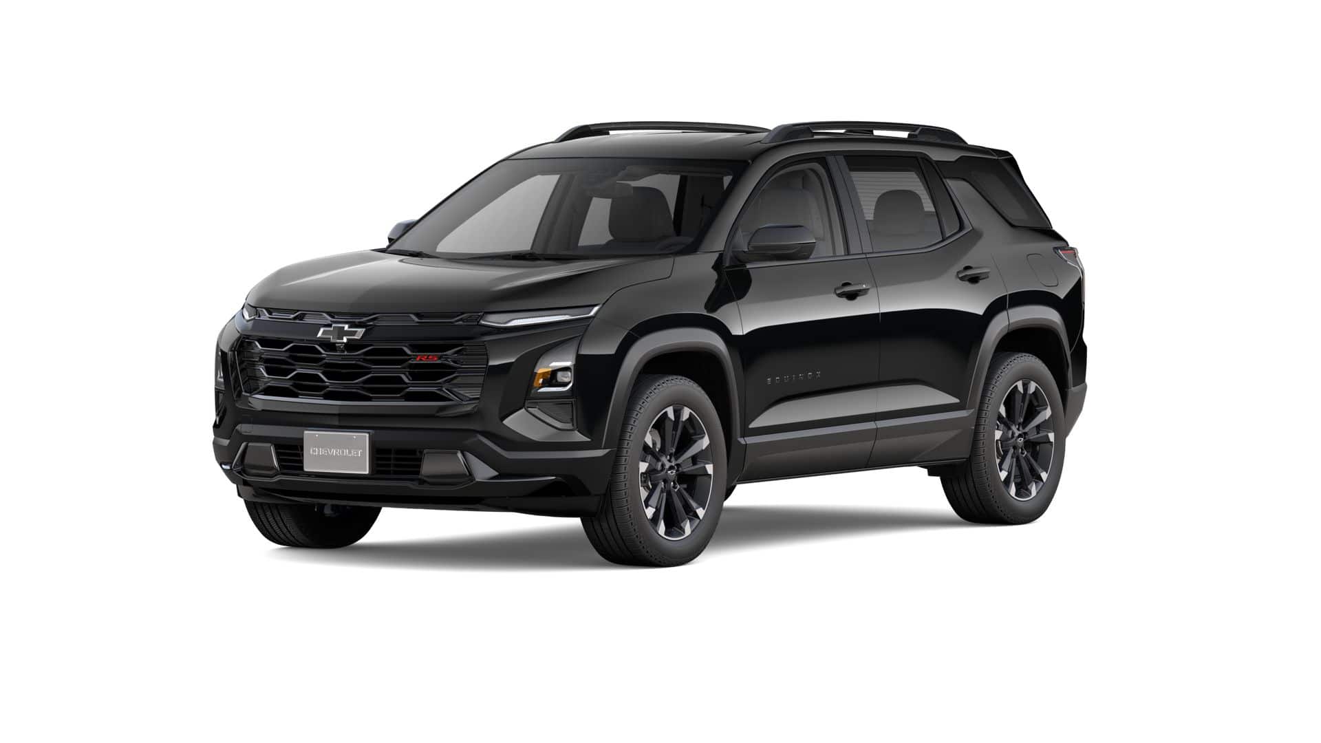 2026 Chevrolet Equinox RS in Mosaic Black Metallic — front three-quarter view